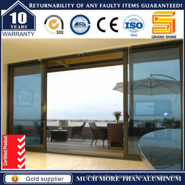 Aluminum Frame Glazed Panel Sliding Door Aluminium Sliding Glass Door